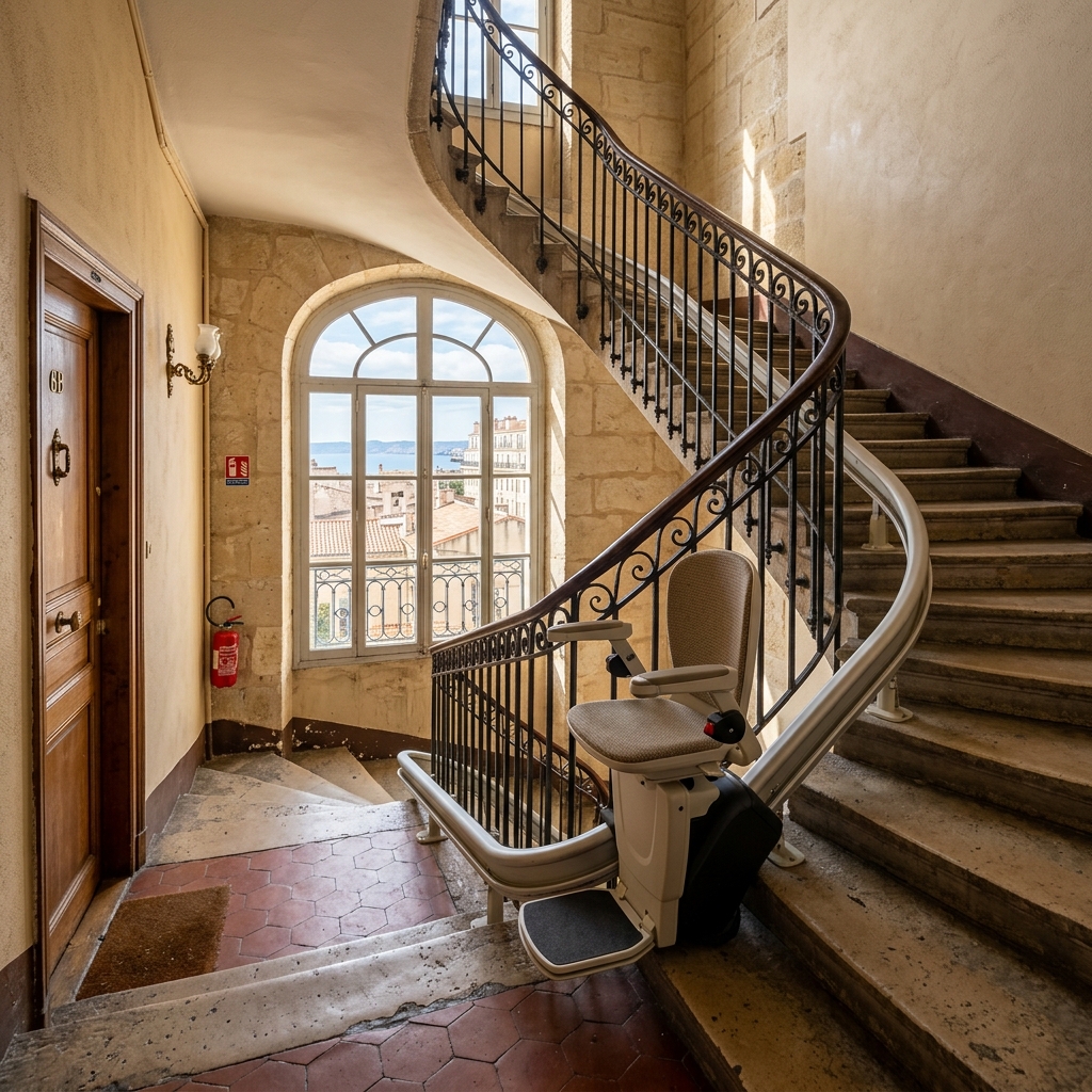 Monte-Escalier en Copropriété à Marseille : Droits, Vote AG & Procédure